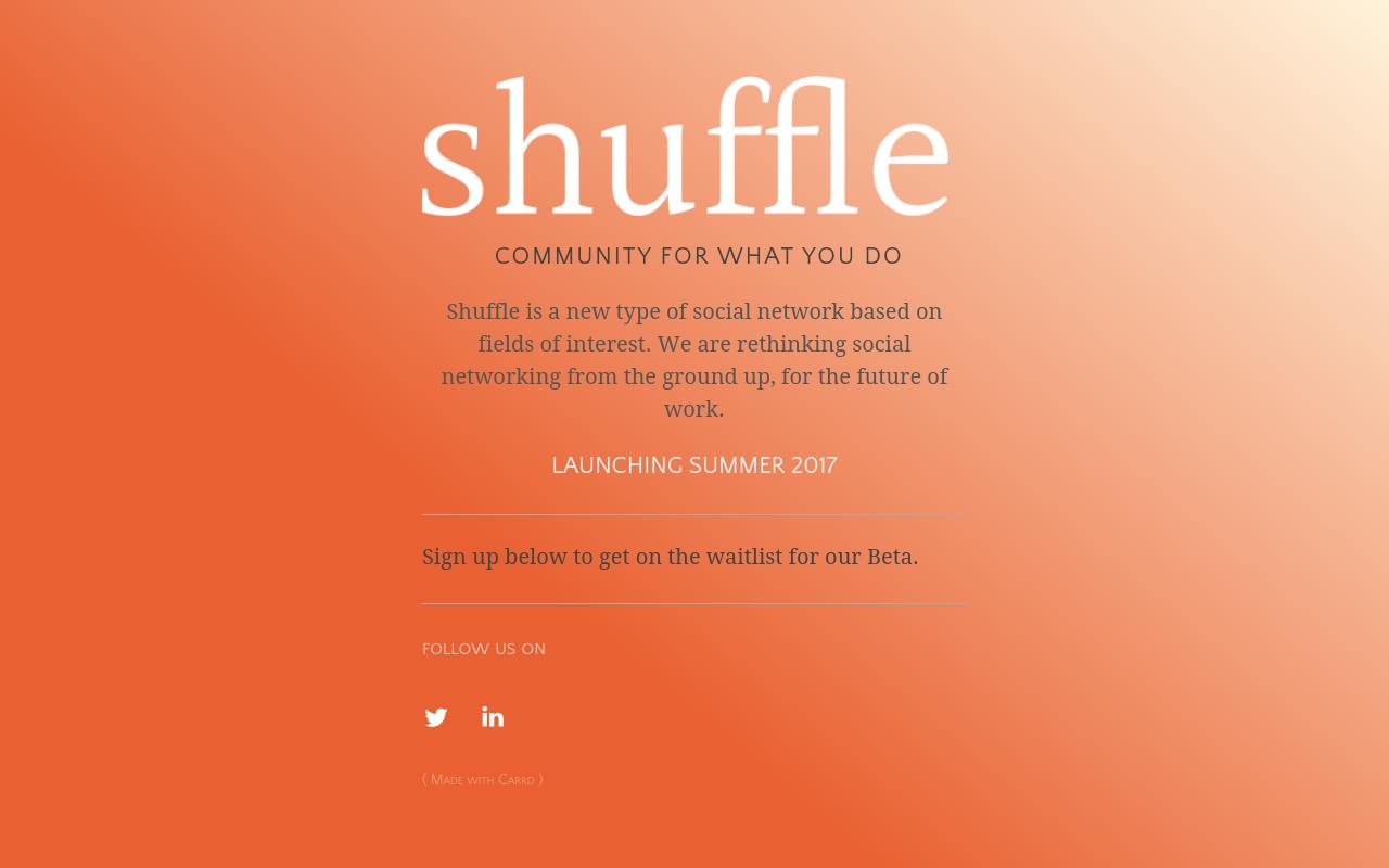 Carrd profile picture for @shuffle